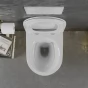 MEXEN - Lena Závěsná WC mísa včetně sedátka s slow-slim, duroplast, bílá/zlatá vzor linie 30224007