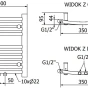 MEXEN - Ares Otopný žebřík/radiátor 500x400 mm, 179 W,bílá W102-0500-400-00-20