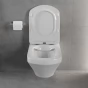 MEXEN - Vito závěsná WC mísa Rimless včetně sedátka s slow-slim, Duroplast, bílá 30174000