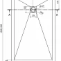 MEXEN - Stone+ sprchová vanička obdélníková 140x100, šedý beton 44611014