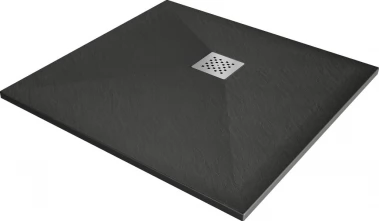 MEXEN - Stone+ Sprchová vanička čtvercová 80x80, antracit 44718080