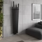MEXEN - Omaha otopný žebřík/radiátor 1800 x 420 mm, 655 W, černý W208-1800-420-00-70