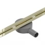 MEXEN - Flat 360° Super Slim podlahový žlab otočný 60, zlatý 1551060