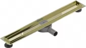 MEXEN - Flat 360 Slim podlahový žlab otočný 70, zlatý 1540070