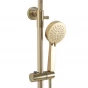 REA - Sprchový set s baterií 150mm s termostatem PAROT kartáčovaná zlatá REA-P2323