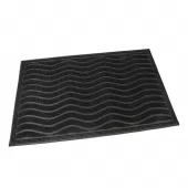 Gumová vstupní kartáčová rohož Waves - 60 x 40 x 0,9 cm