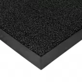 Černá plastová zátěžová vstupní čistící rohož Rita - 400 x 200 x 1 cm