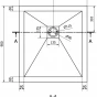 MEXEN - Stone+ sprchová vanička obdélníková 90x80, antracit 44718090