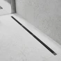 MEXEN - Flat 360° Super Slim podlahový žlab otočný 70, černý 1751070