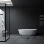 INVENA - Koupelnový radiátor 540 x 1000, černý UG-03-100-A