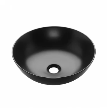 INVENA - Umyvadlo na desku TINOS TREND, 39,5 cm,černá CE-43-005-C