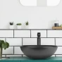 INVENA - Umyvadlo na desku TINOS TREND, 39,5 cm,černá CE-43-005-C
