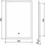 MEXEN - Navia zrcadlo s osvětlením 50 x 70 cm, LED 6000K, 9803-050-070-611-00