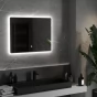 MEXEN - Sun zrcadlo s osvětlením 80 x 60 cm, LED 6000K, 9807-080-060-611-00