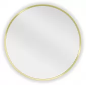MEXEN - Loft zrcadlo 45 cm, zlatý rám 9850-045-045-000-50