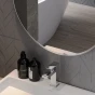 MEXEN - Loft zrcadlo 60 cm, nerezový rám 9850-060-060-000-10