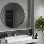 MEXEN - Loft zrcadlo 100 cm, nerezový rám 9850-100-100-000-10