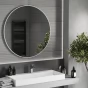 MEXEN - Loft zrcadlo 100 cm, bílý rám 9850-100-100-000-20