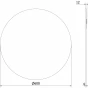 MEXEN - Alto zrcadlo 60 cm 9853-060-060-000-00