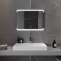 MEXEN - Nida zrcadlo s osvětlením 80 x 60 cm, LED 600 9806-080-060-611-00