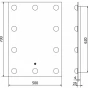 MEXEN - Dona zrcadlo s osvětlením 50 x 70 cm, LED 600 9818-050-070-611-00