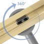 REA - Odtokový žlab Neox Slim pro Brush Gold 60 REA-G2713