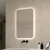 Zrcadlo s LED podsvícením po obvodu Nika LED 16/50 SM