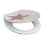 WC prkénko MDF Soft Close Red Starfish High Gloss 80541