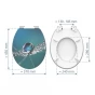 WC prkénko MDF Soft Close Water Drop High Gloss 80544