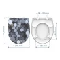 WC prkénko Duroplast Soft Close Round Dips High Gloss 82593