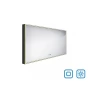 Černé LED zrcadlo 1200x700 se dvěma dotykovými senzory (ZPC 13006VX-90)