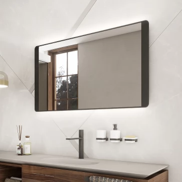 Černé LED zrcadlo 1200x650 s dotykovým senzorem (ZPC 42006V-90)