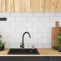 REA - Kuchyňský dřez WEST XL black METALLIC ZLE-00136