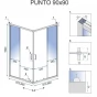 REA - Sprchový kout PUNTO 90x90 Gold Bez sprchové vaničky REA-K6440