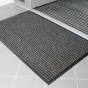 Šedá textilní vnitřní čistící vstupní rohož - 60 x 90 x 0,8 cm - 2 ks
