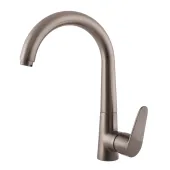 AMUR - Dřezová baterie, METAL GREY - kartáčovaná, 1/2