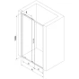 MEXEN - Exo posuvné sprchové dveře 110 cm, transparent, chrom 8151-110-000-01-00
