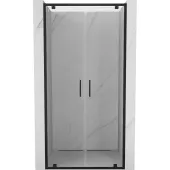 MEXEN - Exo sprchové dveře křídlové 100 cm, transparent, černá 8182-100-000-70-00