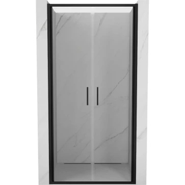 MEXEN - Exo sprchové dveře křídlové 100 cm, transparent, černá 814-100-000-70-00