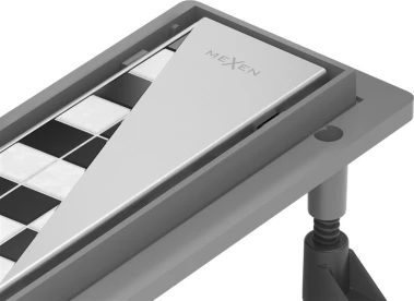 MEXEN - Flat ABS odtokový žlab 2v1 90 cm, ino 1069090