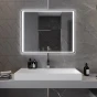 MEXEN - Zusa zrcadlo s osvětlením 100 x 80 cm, LED 600 9808-100-080-611-00