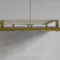 MEXEN - Mars otopný žebřík/radiátor 900 x 600 mm, 339 W, zlatý W110-0900-600-00-50
