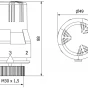 MEXEN - Termostatická hlavice pro radiátor, antracit W908-002-66