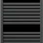 MEXEN - Hades otopný žebřík/radiátor 1200 x 600 mm, 659 W, antracit W104-1200-600-00-66