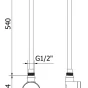 MEXEN - FA-D22 topná tyč 600 W, bílá W955-0600-20