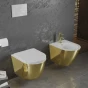 MEXEN - Lena bidet závěsný, bílá/zlatá 35224806