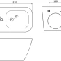 MEXEN - Madox  závěsný bidet, černá mat 35155170
