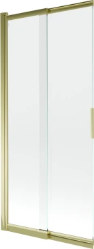 MEXEN - Fox 2-křídlá posuvná vanová zástěna 85 x 150 cm, transparent, zlatá 891-085-002-50-00