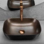 REA - Umyvadlo na desku Belinda COPPER BRUSH / Black REA-U6384
