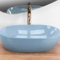 REA - Umyvadlo na desku LISA L.BLUE SHINY REA-U6620